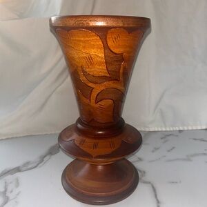Handcrafted Wooden Vase
